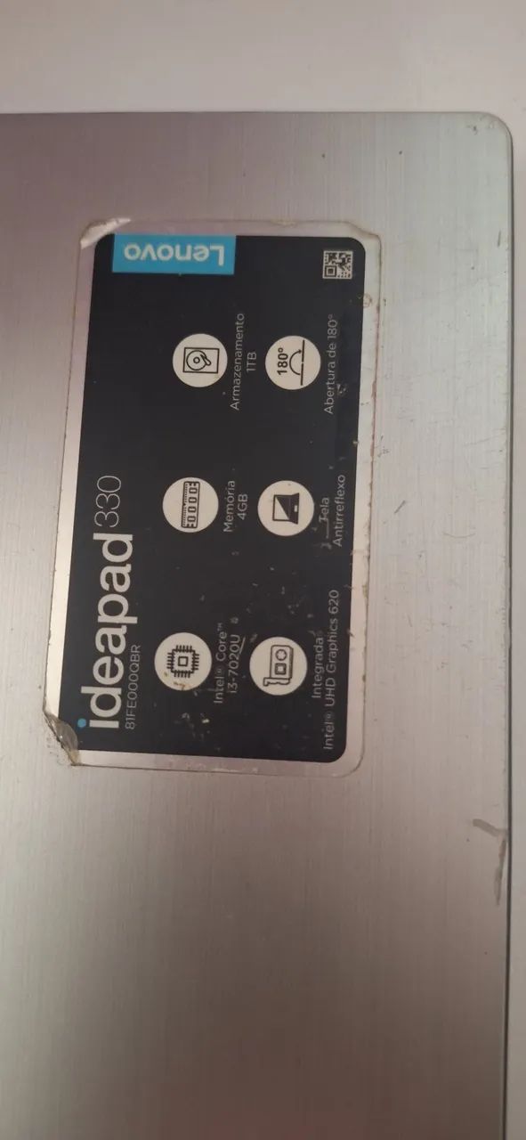 Notebook Lenovo IdeaPad 330 Intel Core i3 4GB HD 1TB - Foto 2