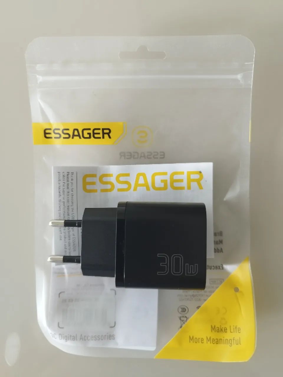 Carregador rápido 30W