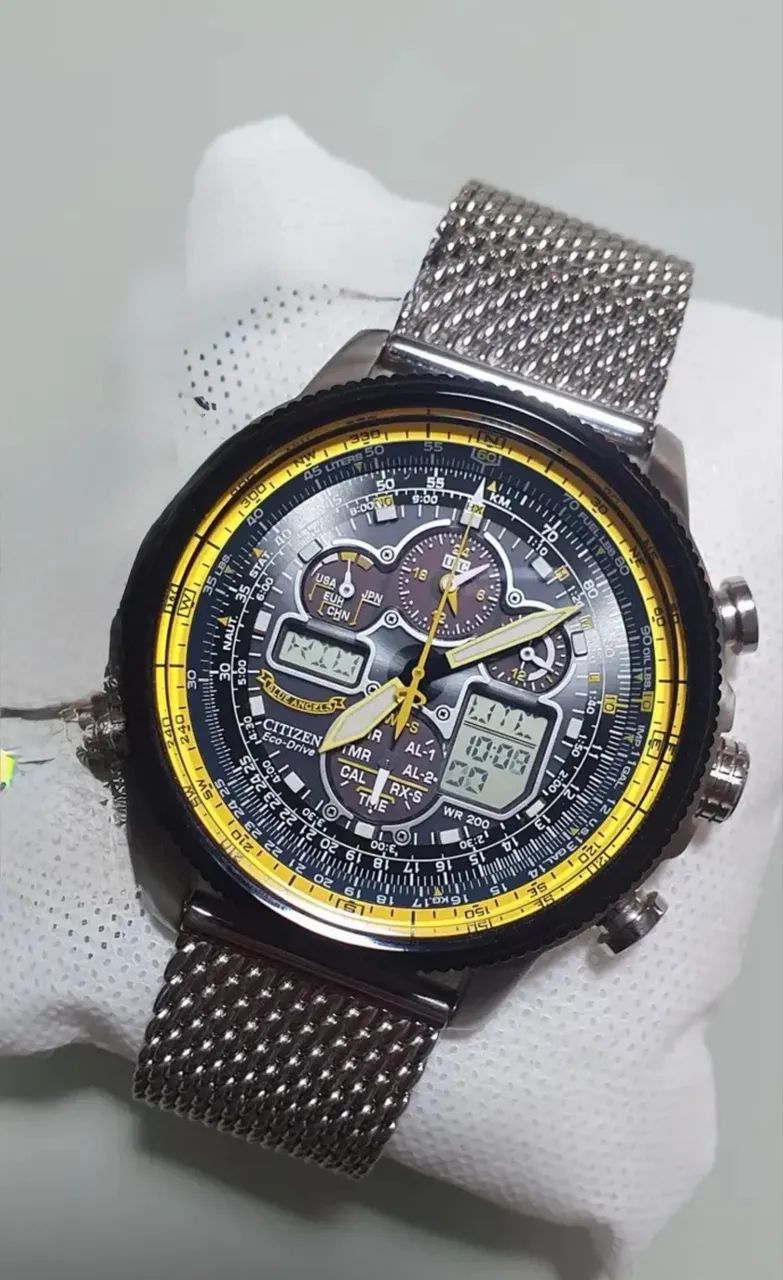 Relógio Citzen ecodrive Navihawk Blue Angels JY8031-56L  - Foto 3