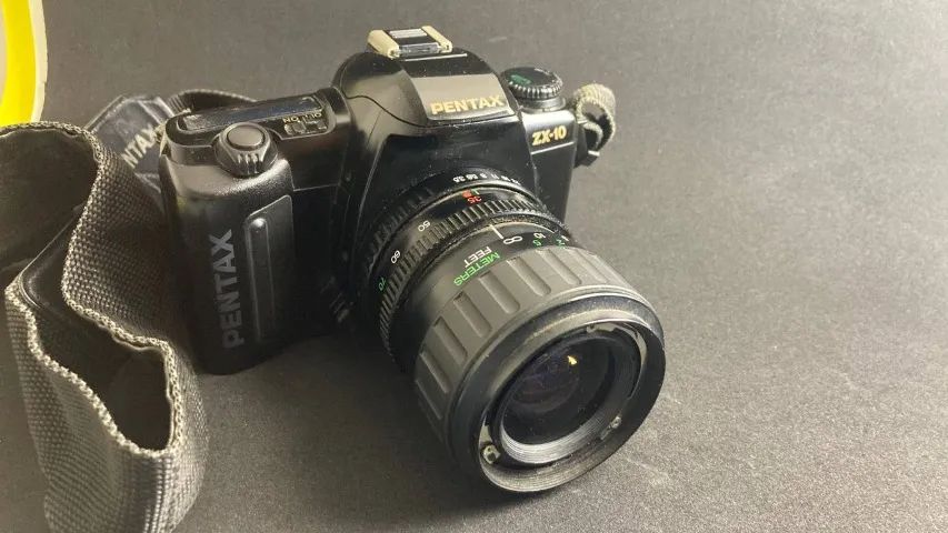 PENTAX K10 & SONY Handycam まとめ5個 Câmera *não funciona* Pentax ZX-10 analógica com lente 35-70mm