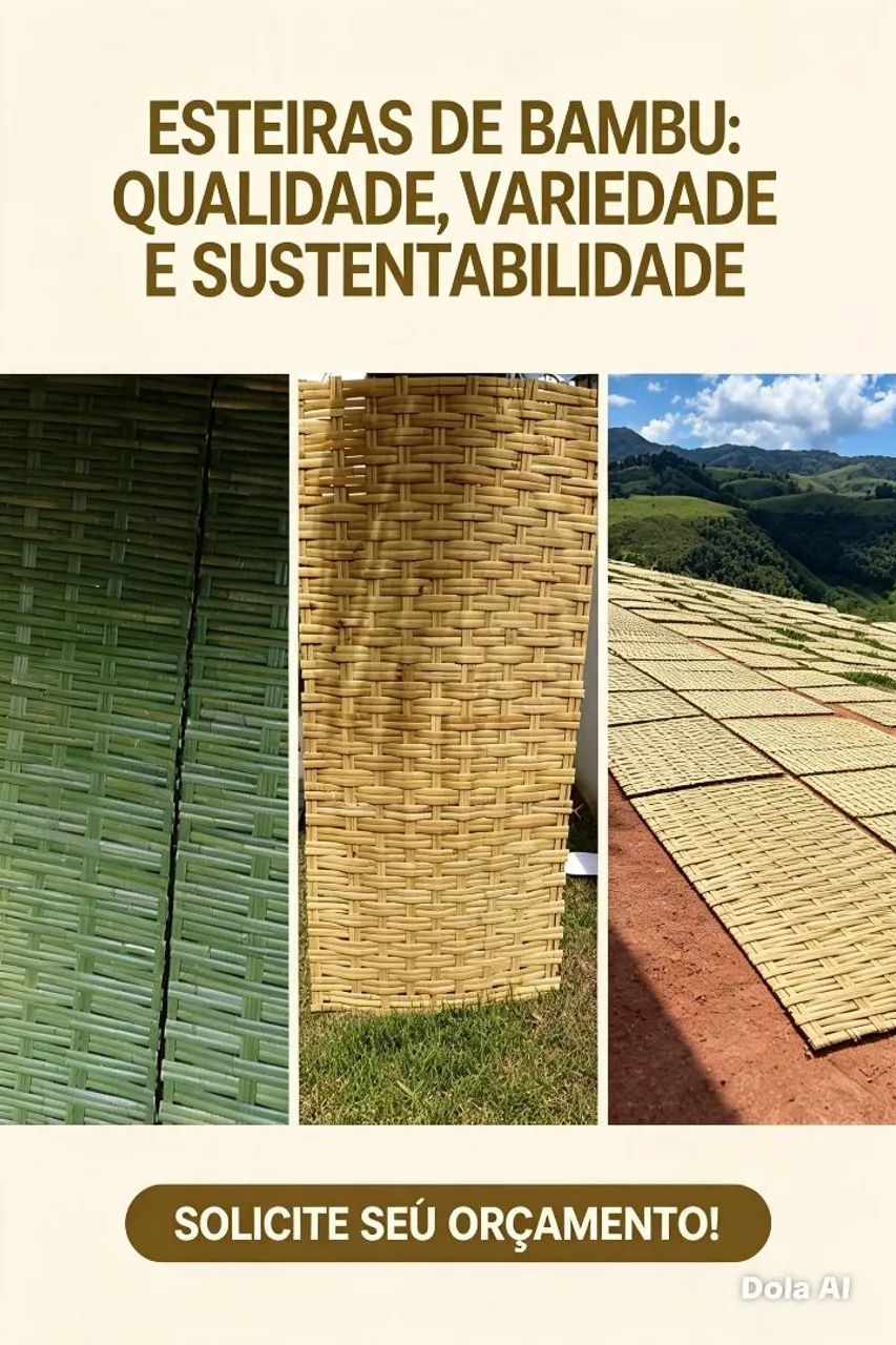 Esteira de bambu pra revestimentos rústico 