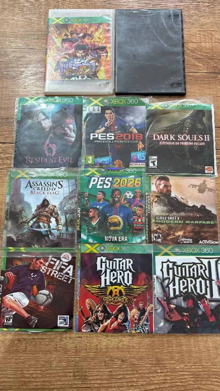 Xbox 360+jogos+2controles - Consoles de Vídeo Game - Xaxim