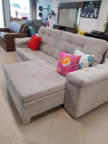 Sofá retrátil e reclinável linha especial 1540,00