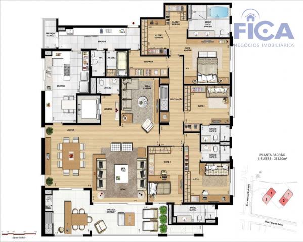 Apartamento com 5 dormitórios à venda, 283 m² por R$ 3.307.980,44 - Juvevê - Curitiba/PR - Foto 9