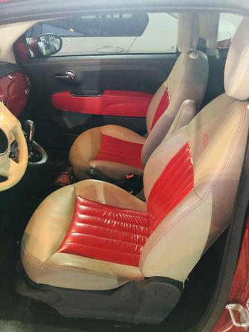 Fiat 500 2013 cult dualogic 1.4 completo revisado baixa km - Foto 9