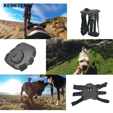 Suporte para por gopro no cachorro /dog tamanho ajustável go pro - Foto 2