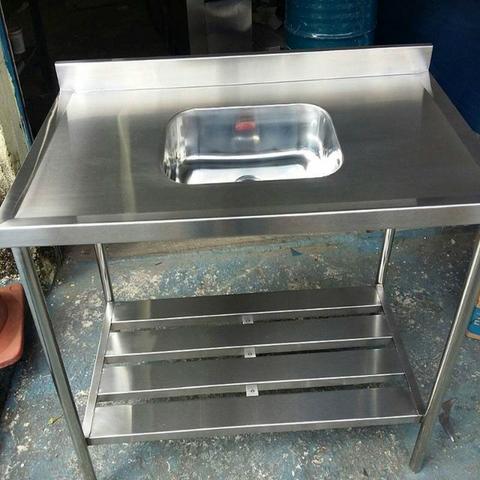 Pia industrial 120x70 total inox.
