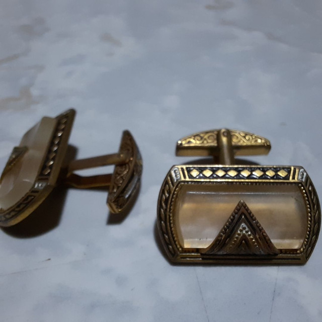 Abotoaduras de Alta Qualidade banhadas a Ouro. Antigas.  - Foto 4
