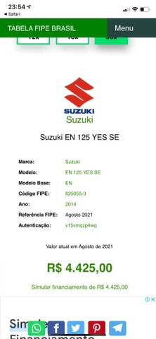 SUZUKI YES125 2014