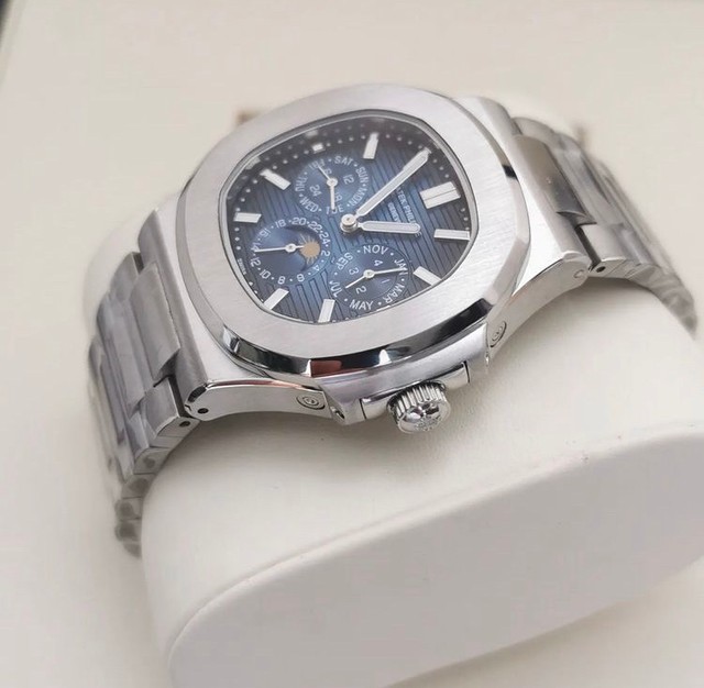 Relógio Patek Philippe Nautilus Fases da Lua Automático Novo - Foto 2