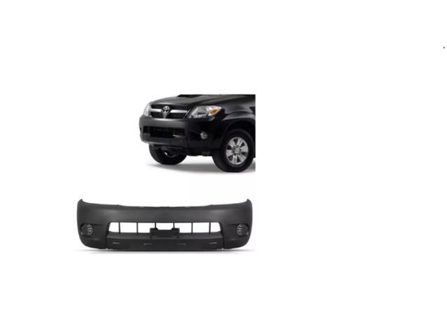 Para-Choque Dianteiro Toyota Hilux Preto Sem Furo Ano:2005/2008