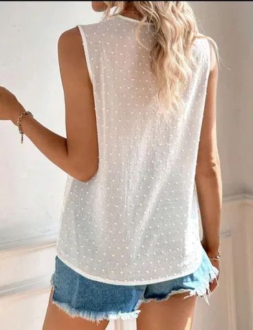 Blusa Feminina P Off White - Foto 4