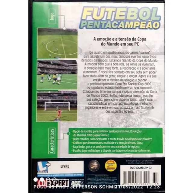 Cd De Jogo Futebol Pentacampeão = Completo Cd Expert