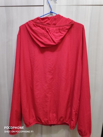 Casaco Corta Vento Baw Clothing Windbreaker Vermelho - Foto 2