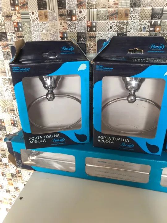 Kit Acessórios Para Banheiro em Aço Inox com3 Peças e Fixação 3M Prata - Foto 3