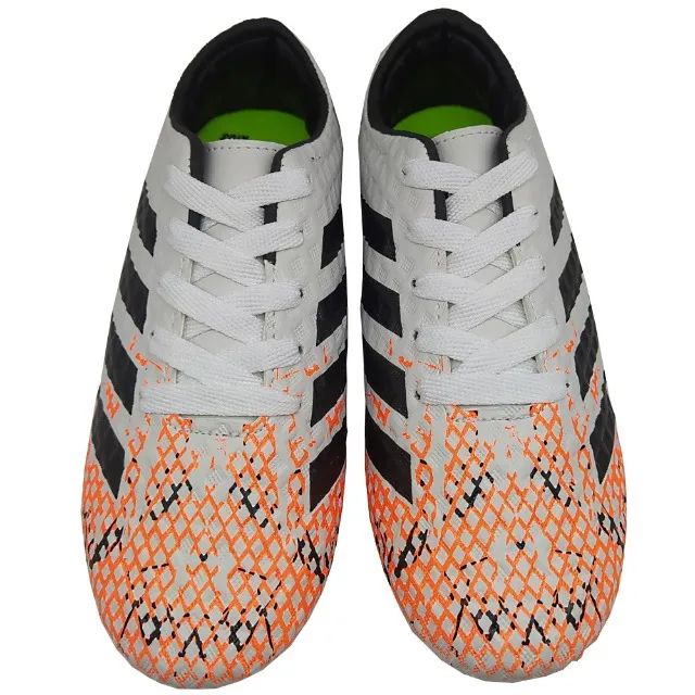 Chuteira Society Futebol de Grama Sintética Runway Branca - Foto 3