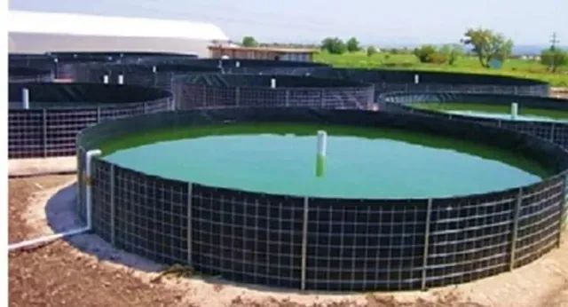 Tanque para 20 Mil Litros Circular Suspenso Geomembrana 800 micras Preta