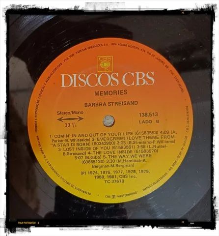LP Vinil: Barbra Streisand - Memories - Foto 4