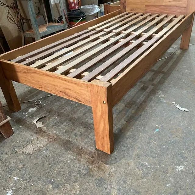 Cama Modelo Painel De Peroba Rosa - Foto 3