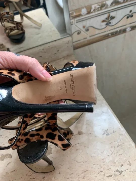 Sandália Jimmy Choo Leopard - Foto 4