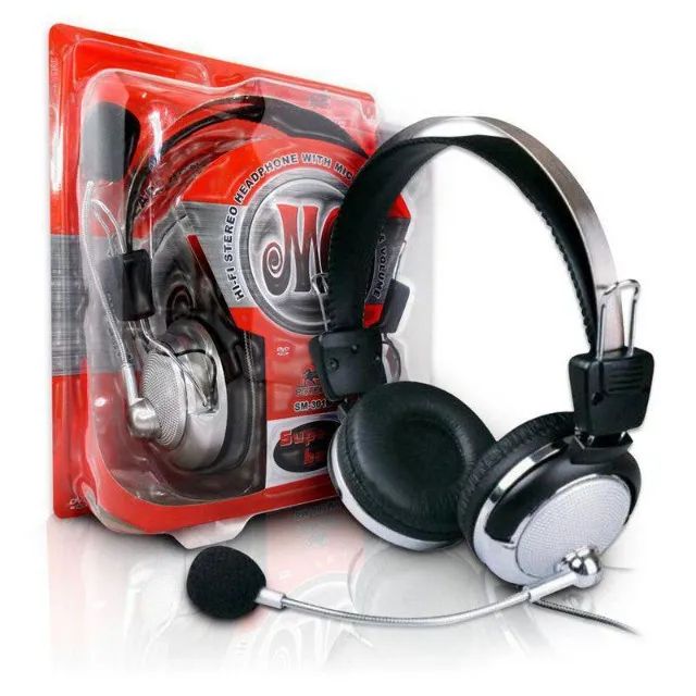 Headset Fone de Ouvido PC Notebook Gamer Com Microfone