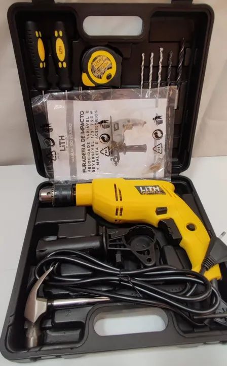 Furadeira De Impacto 1/2 Pol. 720w 220v Maleta E Acessórios
