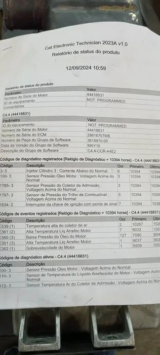 Motor Caterpillar C4.4  Usado - Foto 2
