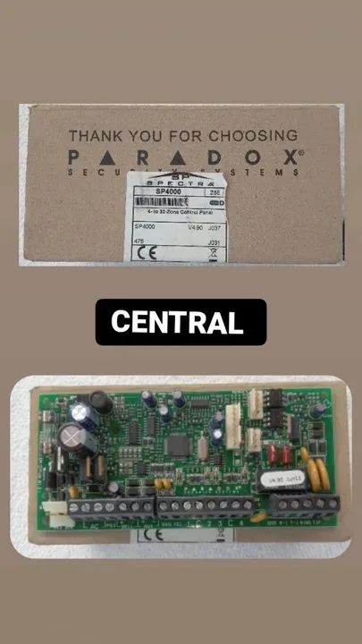 KIT CENTRAL SP4000 SPECTRA + TECLADO K10H PARADOX NOVO - Foto 2