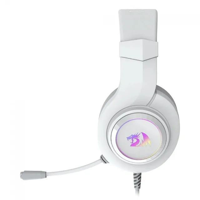 Headset Gamer Redragon Hylas USB Surround 7.1 Branco H371W Led RGB - WZetta - Foto 3