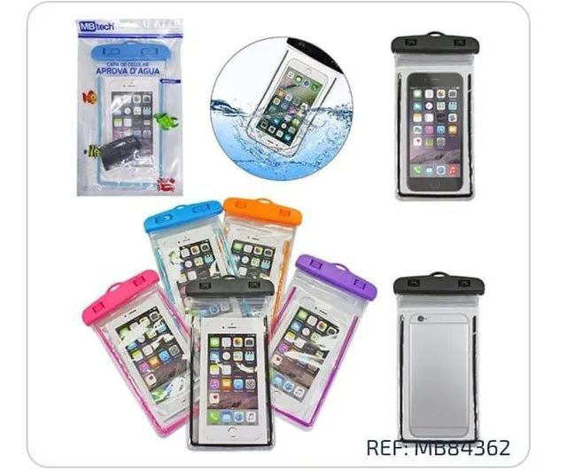 Capa De Celular Bolsa Impermeavel  22,5x11,7cm Mb84362 - Foto 3
