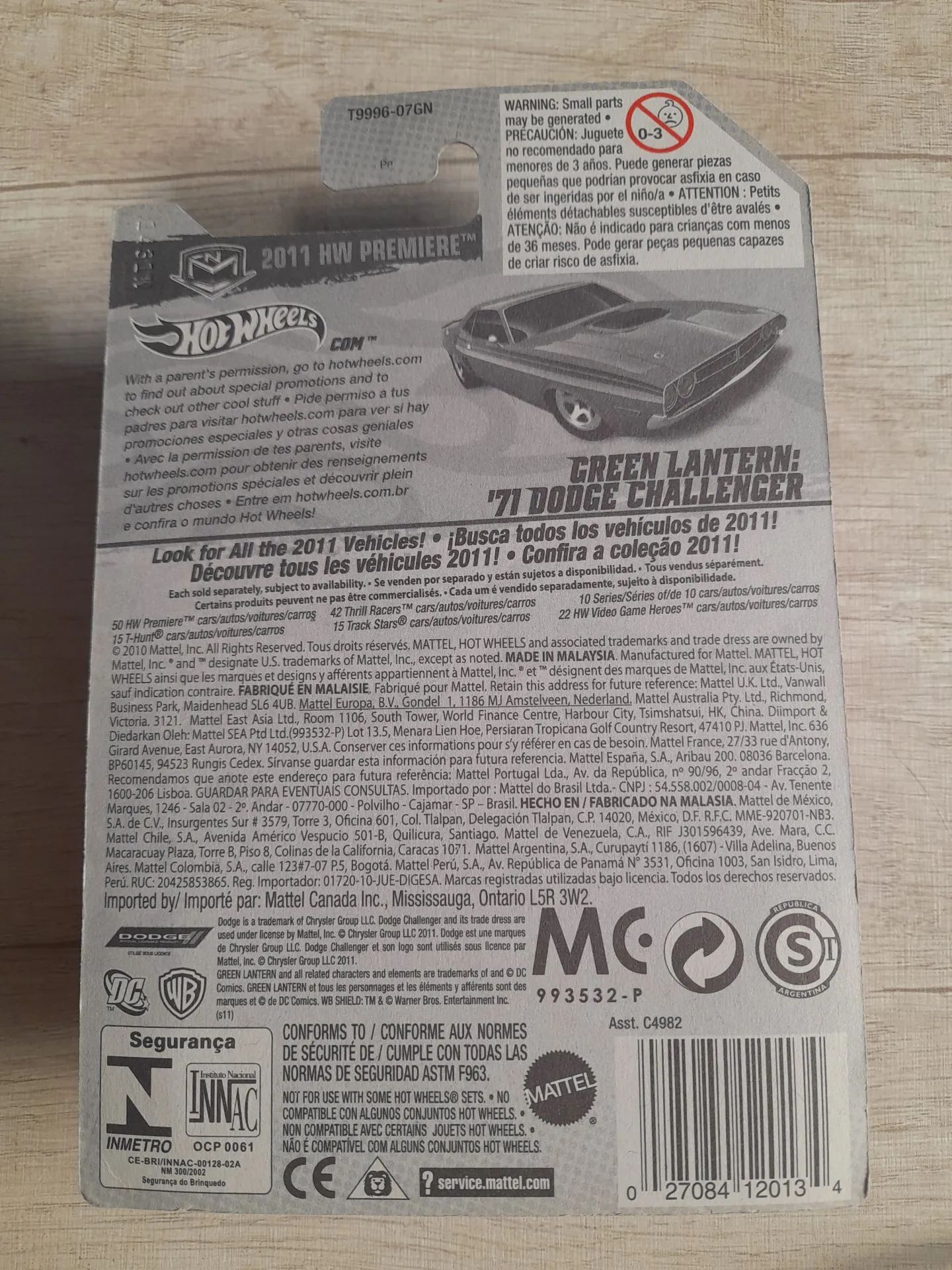 HOT WHEELS GREEN LANTERN 71 DODGE CHALLENGER - Foto 5