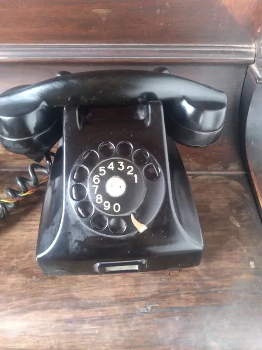 Telefone Antigo Preto em Baquelite Ericsson - Foto 5