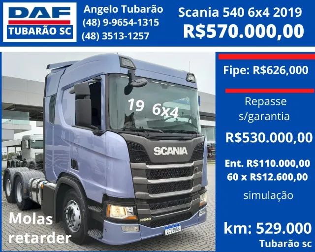 Scania R540 6x4 2019