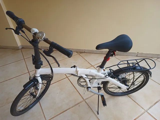 bike bicicleta dobr vel durban eco branca aro 20 de 6 velocidades