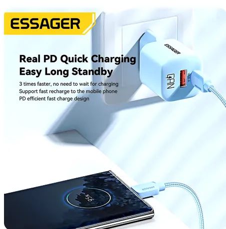 Carregador rápido Usb tipo C Essager - Foto 3