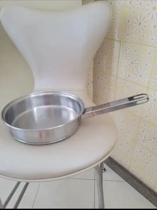 Frigideira de inox fundo triplo tramontina solar