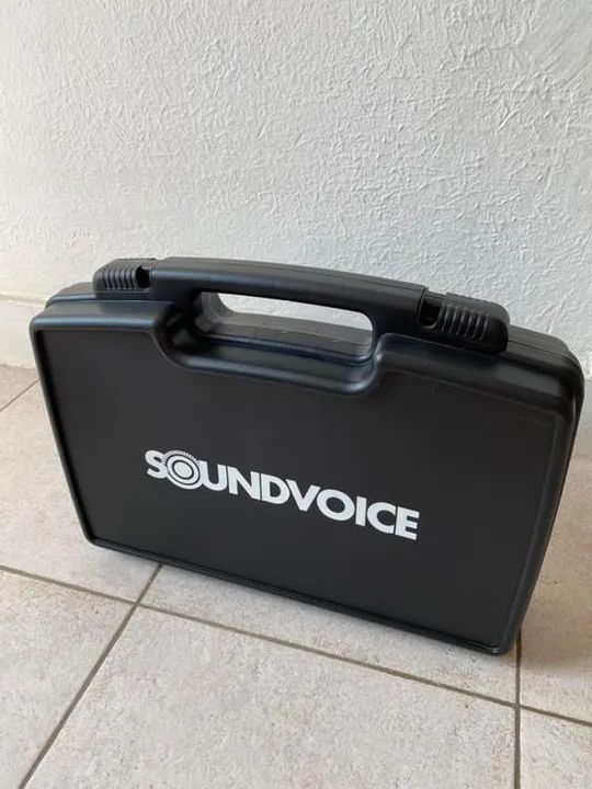 Microfone Soundvoice Duplo sem fio  - Foto 5