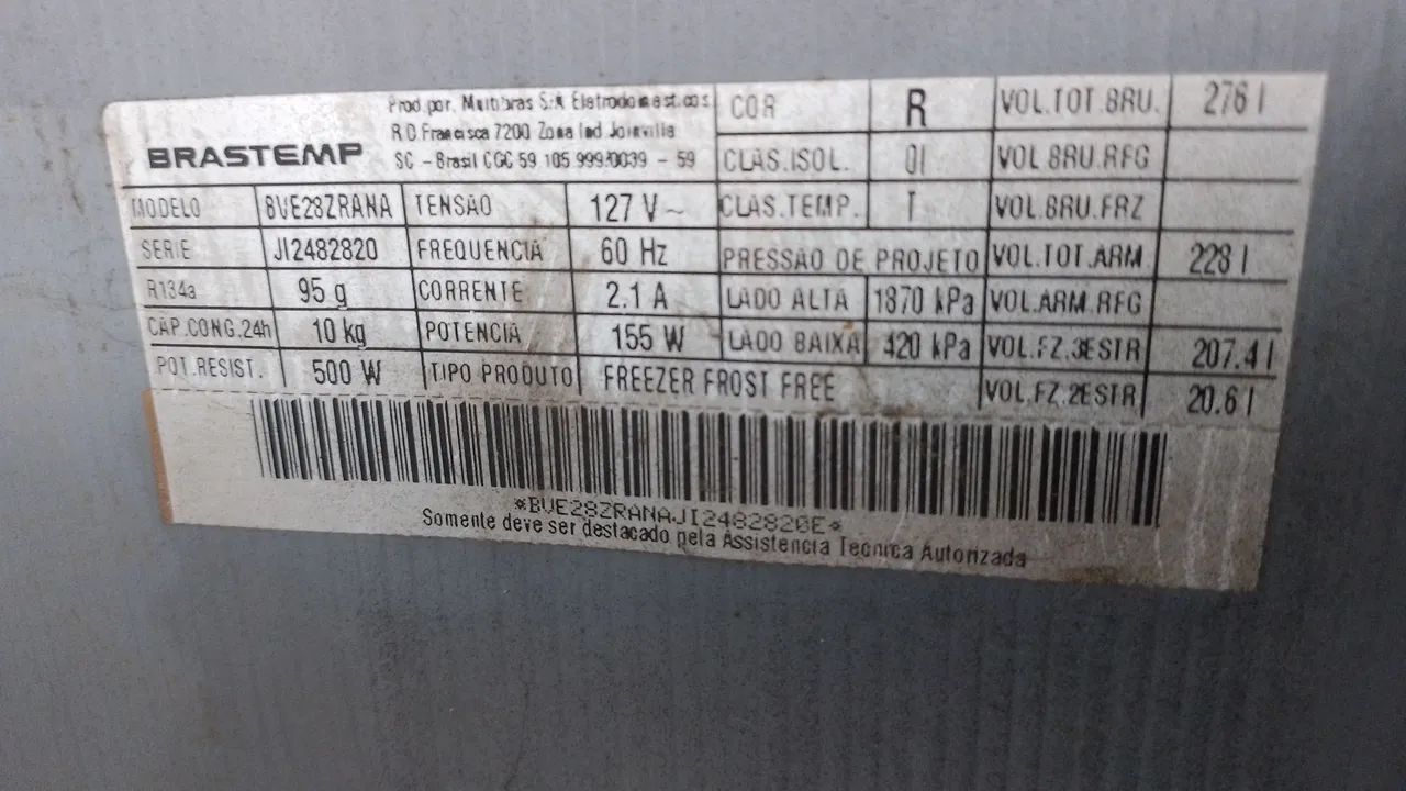 Freezer  brastemp l em ótimo estado - Foto 2