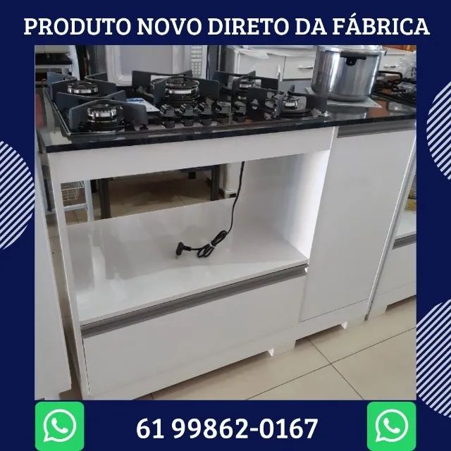 Balcão para cooktop fogão forno notável - Foto 4
