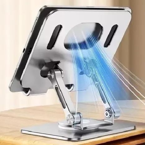 Suporte De Mesa Metal Rotativo 360° Para Notebook Tablet - Foto 3