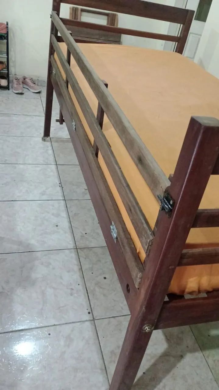 Cama tipo hospitalar em madeira maracatiara  - Foto 2