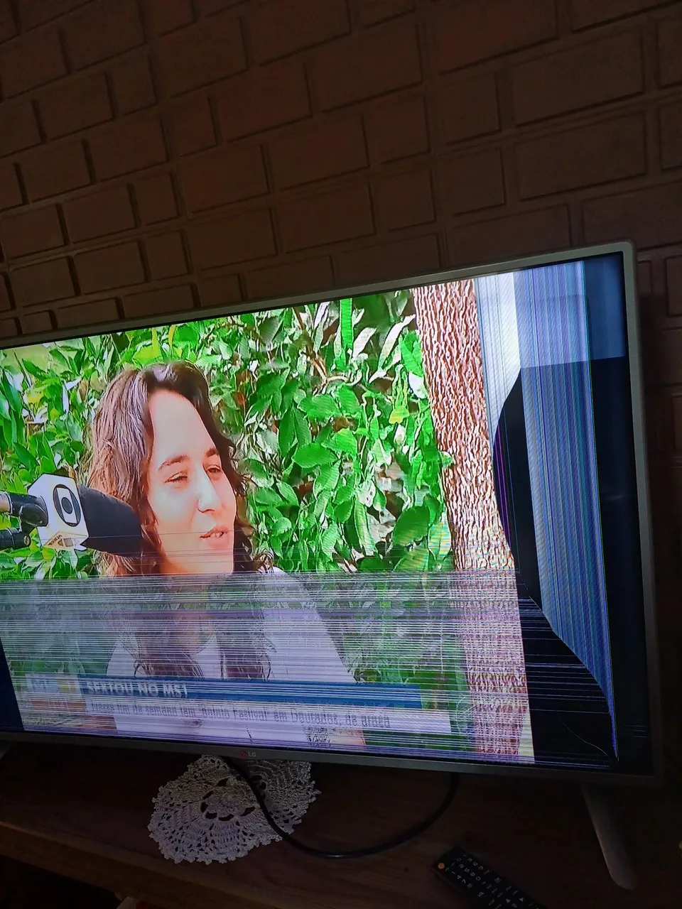 TV LG com tela danificada - Peças