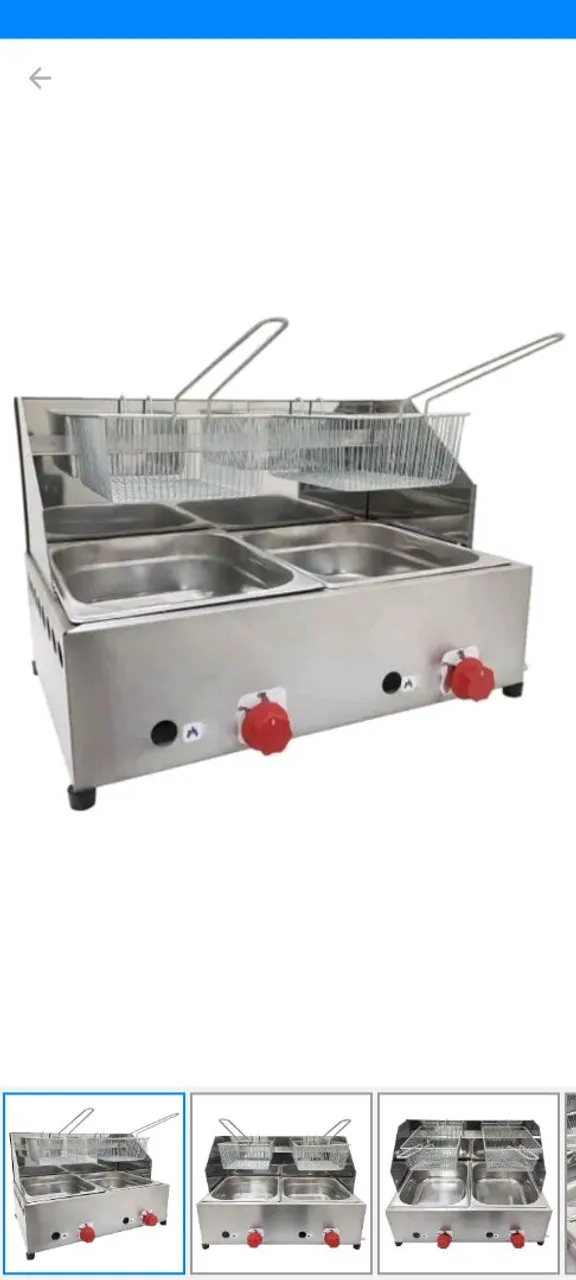 Fritadeira Industrial Dupla