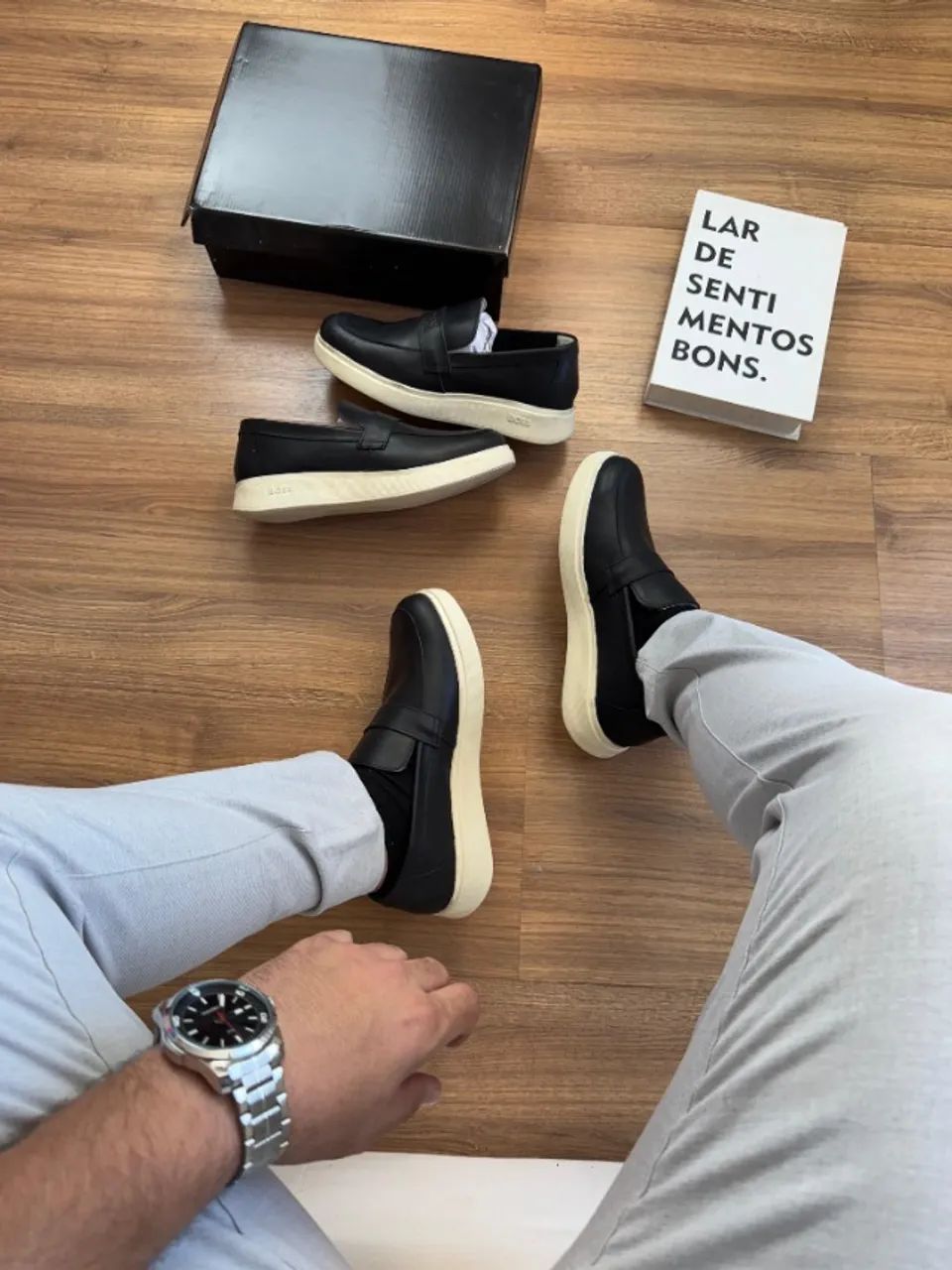 Sapato Mocassim Hugo Boss Couro Legítimo   - Foto 3