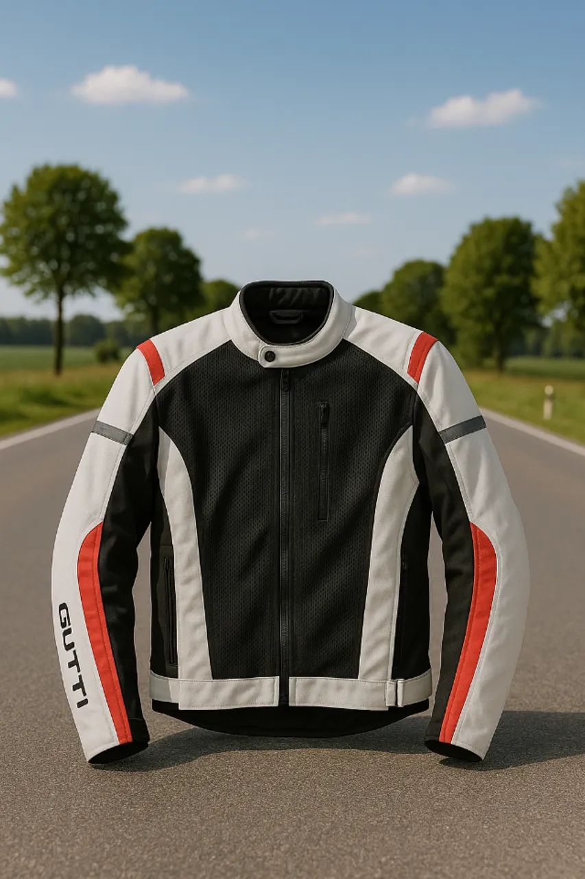 Jaqueta GUTTI G410 - Estilo Racing (TAM. M) - Ventilada e leve, ideal para viagens curtas.