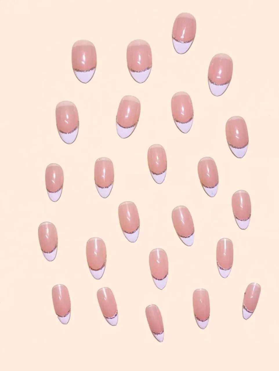 24 Peças de Unhas Postiças + Cola Transparente + Lixa de Unha - Foto 4