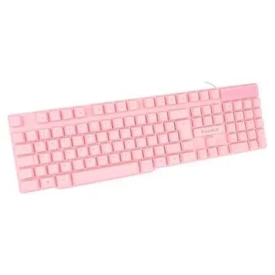 (Novo!) Kit Gamer Evolut LED Rainbow Rosa - Foto 2
