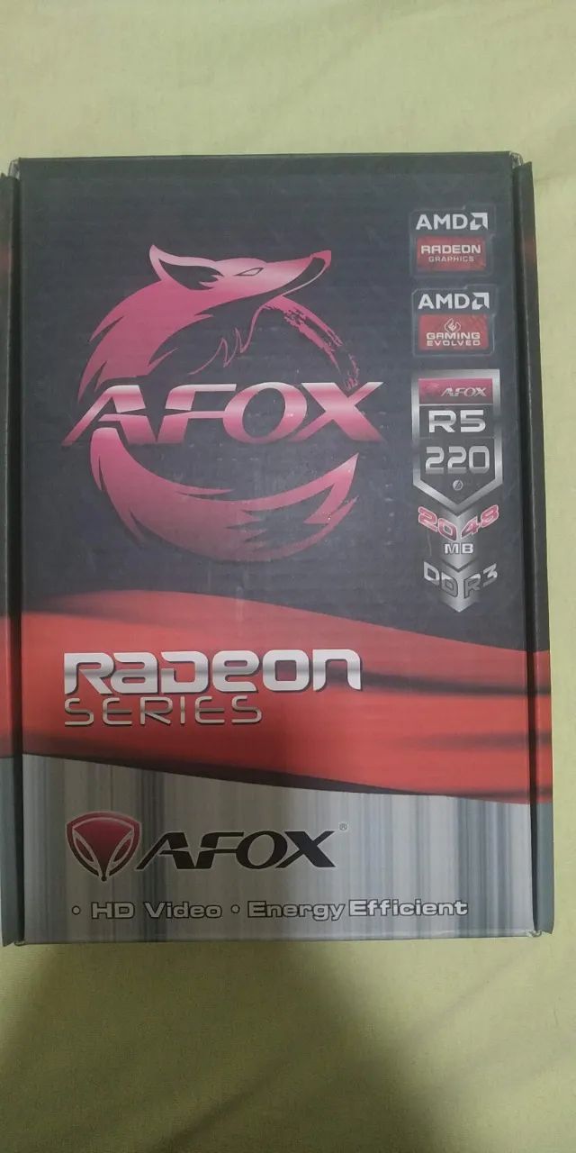 Video Afox R5 Amd Radeon R5 220 2gb Ddr3 Placa De Vídeo AMD Afox