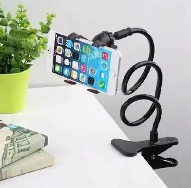 Suporte Celular Flexível Mesa Cama Universal Haste Artículável
