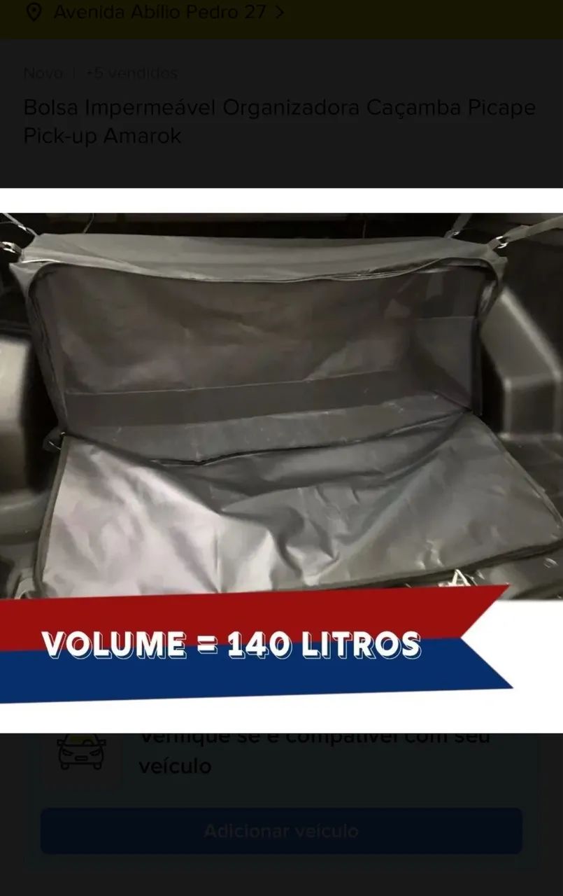 Bolsa / Mala impermeável para caçamba  - Foto 2